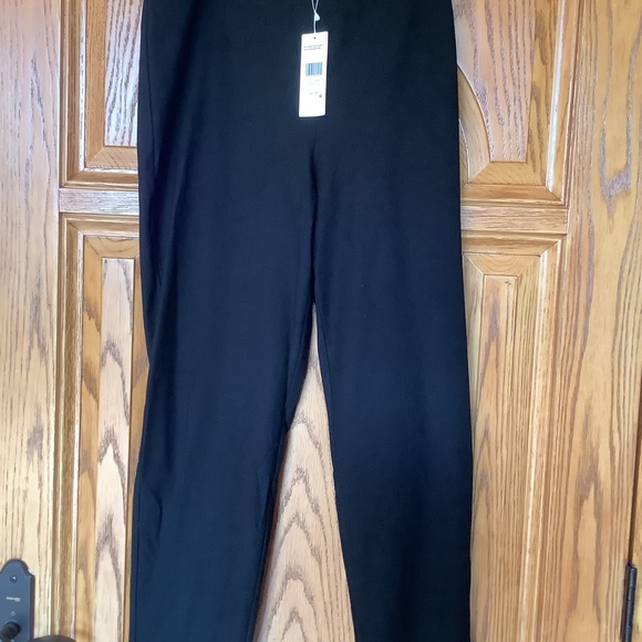 Eileen Fisher Black Slim Ankle Pant - Picture 2 of 3